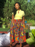 Luv African print skirt